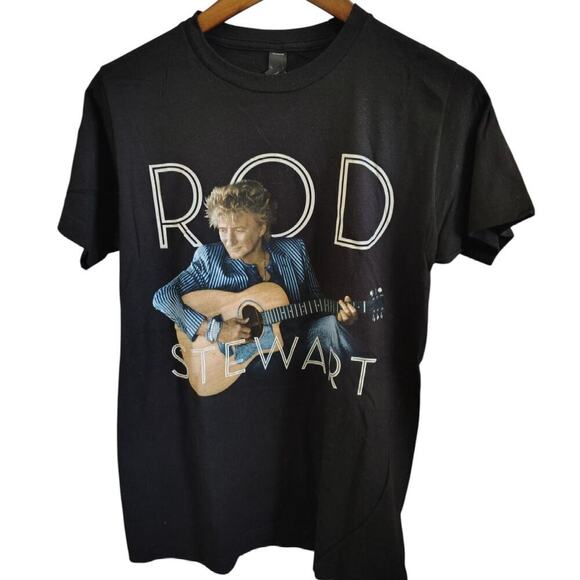 Tultex Rod Stewart 2014 Tour T Shirt Black Unisex Small - Picture 1 of 3